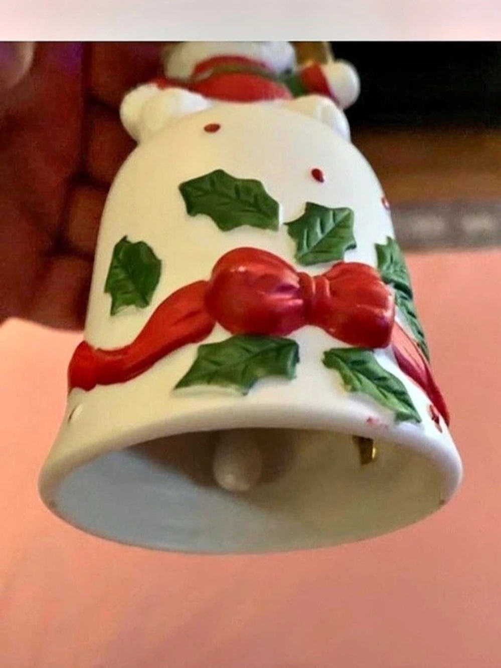 Hummel Snow Bear Bell Holiday Ornament